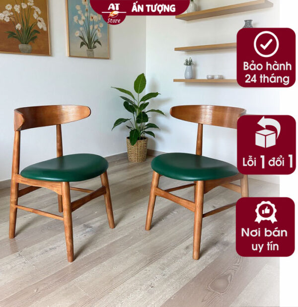 Ghế cafe trà sữa gỗ AT7274 tại Nội Thất Ấn Tượng