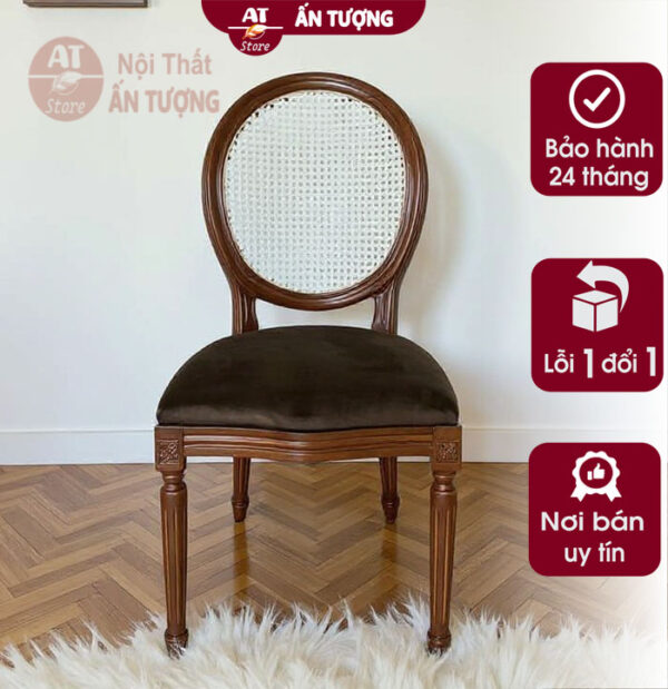 Ghế nhà hàng cổ điển vintage AT6391 tại Nội Thất Ấn Tượng