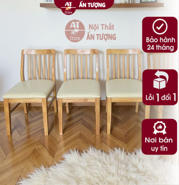 Ghế quán ăn bằng gỗ quán bún phở AT5928 tại Nội Thất Ấn Tượng