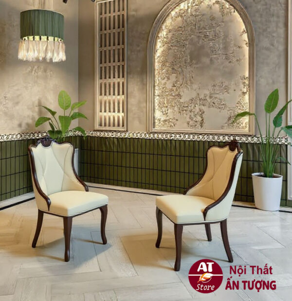 Thiết kế tân cổ điển bộ bàn ghế ăn 6 ghế