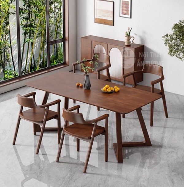 Bàn ăn 4 ghế sang trọng cho gia đình căn hộ đẹp giá rẻ AT8113 tại Nội Thất Ấn Tượng