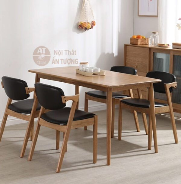 Bàn ăn gia đình đẹp giá rẻ nhỏ gọn phù hợp 4-6 người AT6314 Tại Nội Thất Ấn Tượng