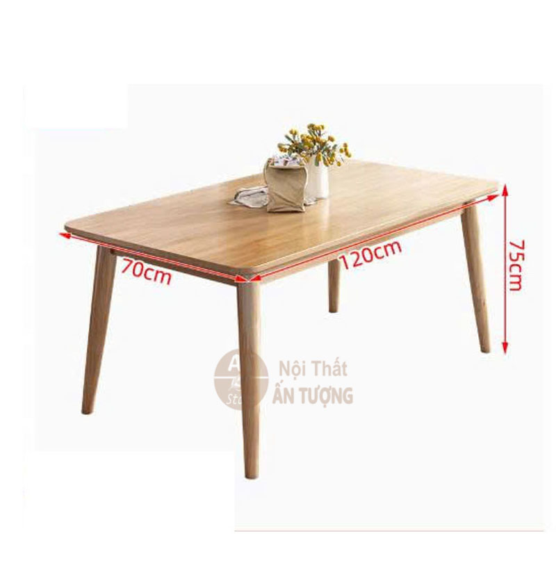 Bàn ăn gia đình đẹp giá rẻ gọn phù hợp 4-6 người AT6314 tại Nội Thất Ấn Tượng