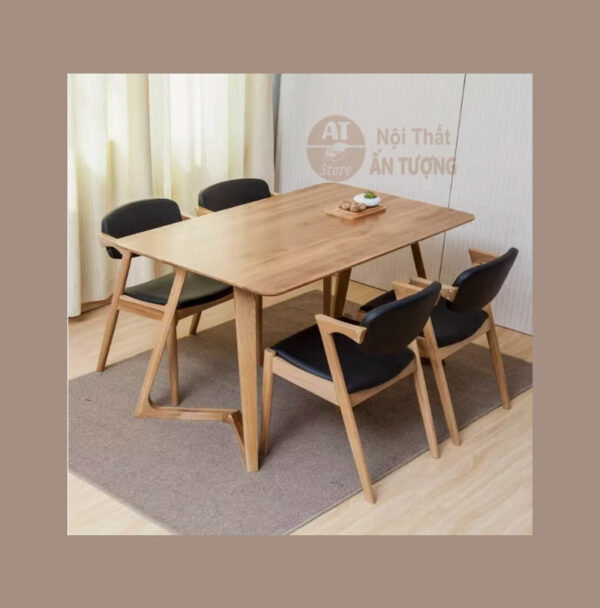 Bàn ăn gia đình đẹp giá rẻ nhỏ gọn phù hợp 4-6 người rẻ AT6314 Tại Nội Thất Ấn Tượng