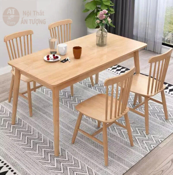 Bàn ghế ăn 4 người hiện đại đơn giản AT8935 tại Nội Thất Ấn Tượng
