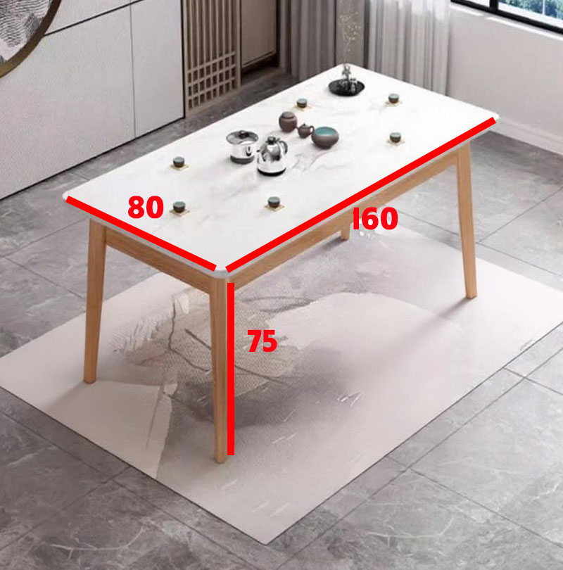 Bàn ăn mặt đá sang trọng đẹp giá rẻ cho gia đình 6 người ngồi AT5286 tại Nội Thất Ấn Tượng