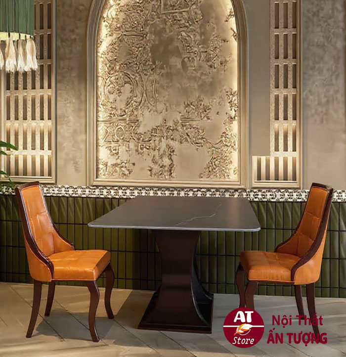 Bàn ghế nhà hàng quán ăn cổ điển AT2263 tại Nội Thất Ấn Tượng