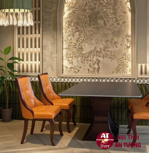 Bàn ghế nhà hàng quán ăn tân cổ điển AT2263 tại Nội Thất Ấn Tượng