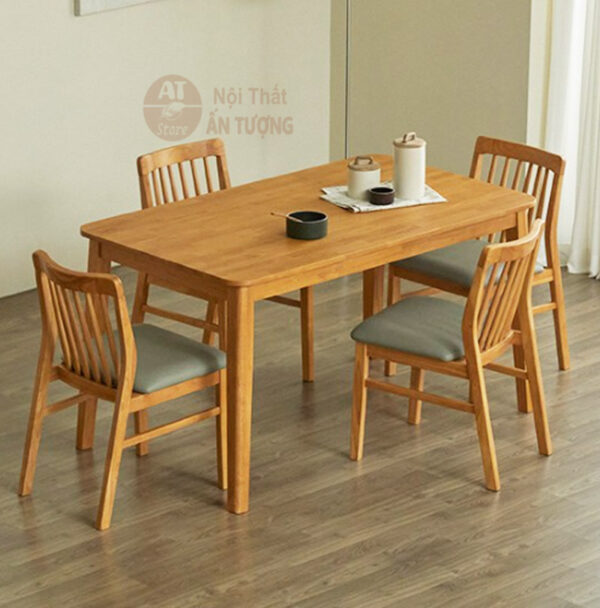 Bộ bàn ăn 4 ghế giá rẻ cho gia đình căn hộ AT2791
