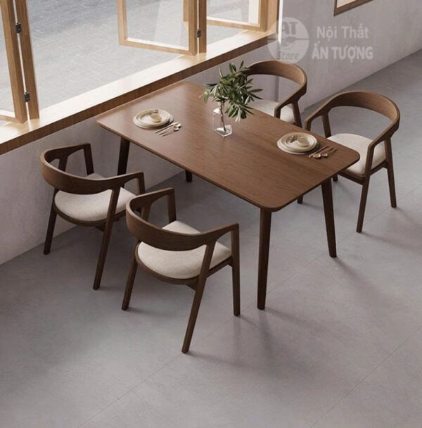 Bộ bàn ăn gia đình phong cách ấm đẹp sang trọng giá rẻ AT7579 tại Nội Thất Ấn Tượng