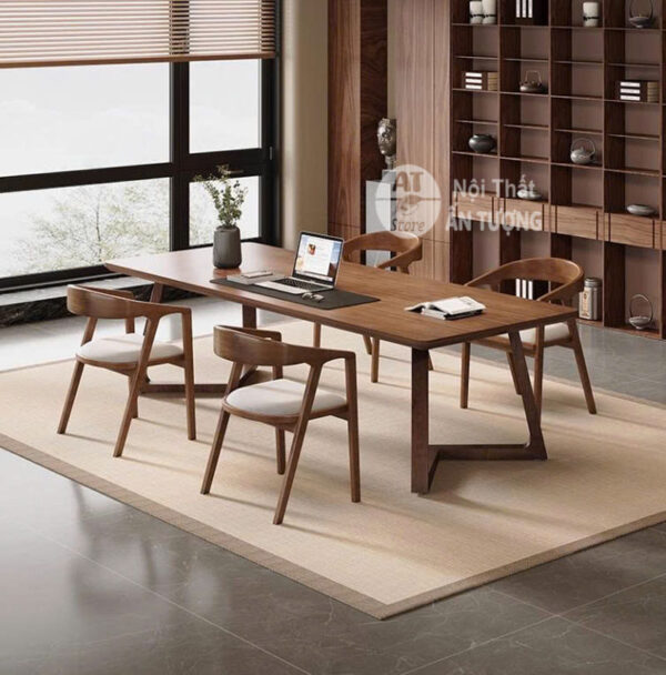 Bộ bàn ghế ăn gia đình 6 người sang trọng cao cấp căn hộ, phòng ăn AT5935 tại Nội Thất Ấn Tượng