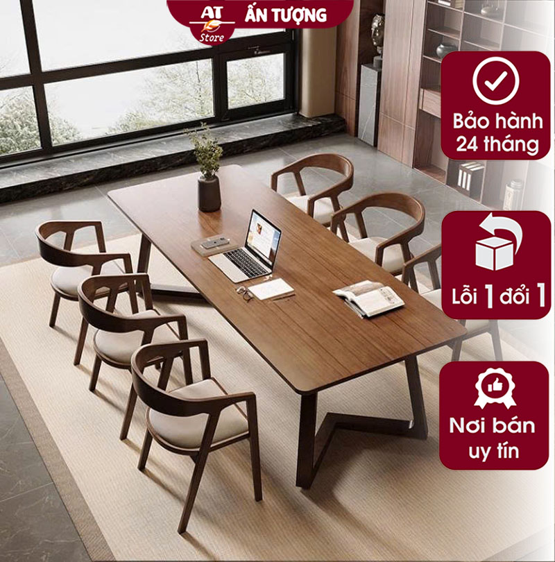 Bộ bàn ghế ăn gia đình 6 người cho căn hộ, phòng ăn AT5935 tại Nội Thất Ấn Tượng