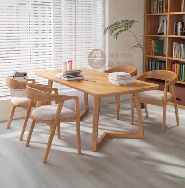 Bộ bàn ghế ăn hiện đại cao cấp gia đình 4 người đẹp AT5963 tại Nội Thất Ấn Tượng