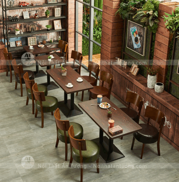 Bàn ghế nhà hàng rẻ TPHCM AT4221 tại Nội Thất Ấn Tượng