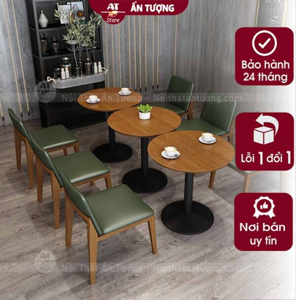 Bộ Bàn ghế nhà hàng kiểu Hàn Quốc AT2163 tại Nội Thất Ấn Tượng