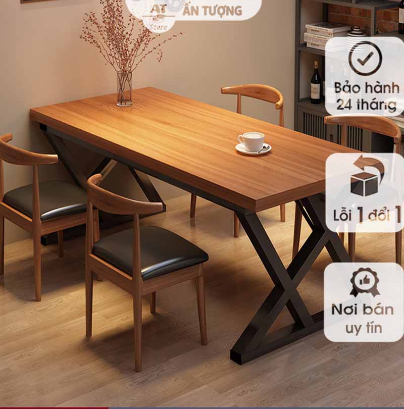 Bộ Bàn ghế nhà hàng, quán ăn, quán nhậu AT7672 tại Nội Thất Ấn Tượng