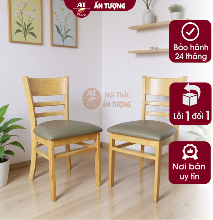 Ghế nhà hàng ghế quán ăn ghế cafe trà sữa giá rẻ AT9135 tại Nội Thất Ấn Tượng