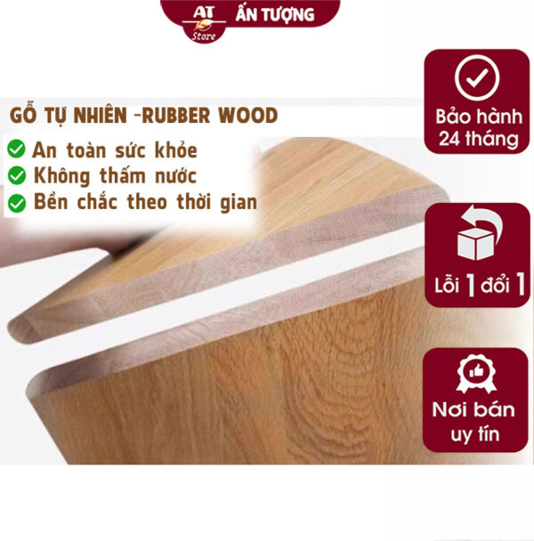 Chất liệu gỗ làm Bàn ghế ăn gia đình 6 người sang trọng cao cấp cho căn hộ, phòng ăn AT5935 tại Nội Thất Ấn Tượng