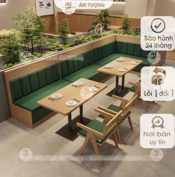 Bàn ghế nhà hàng, lẩu nướng, đồ ăn AT4356 Tại Nội Thất Ấn Tượng đẹp