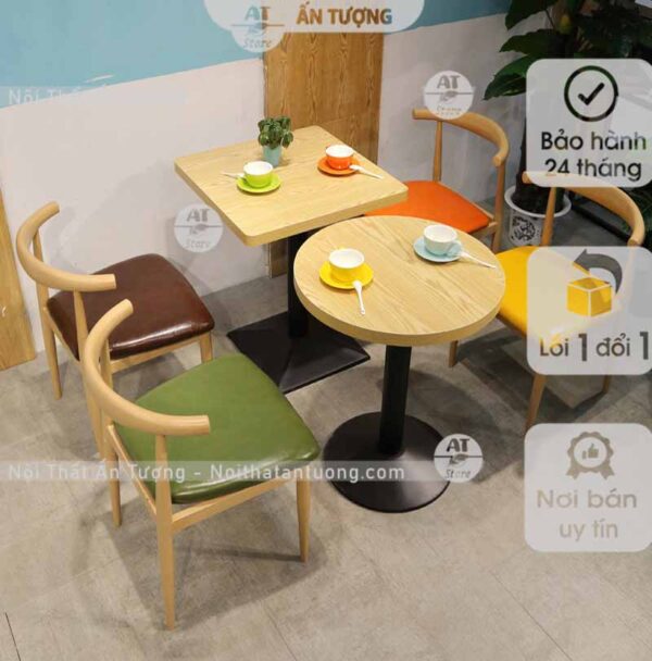 Bàn ghế quán nước, quán ăn vặt, mì cay: Trẻ trung AT3779 tại Nội Thất Ấn Tượng