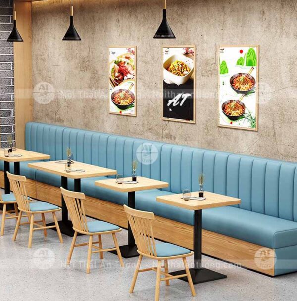 Sofa cafe nhà hàng, quán ăn nhanh, lẩu nướng AT7255 tại Nội Thất Ấn Tượng