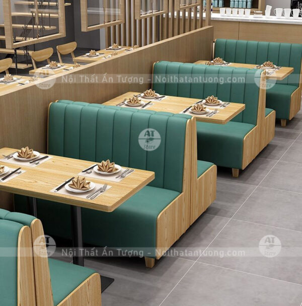 Sofa cafe nhà hàng, quán ăn nhanh, lẩu nướng AT7255 Tại Nội Thất Ấn Tượng