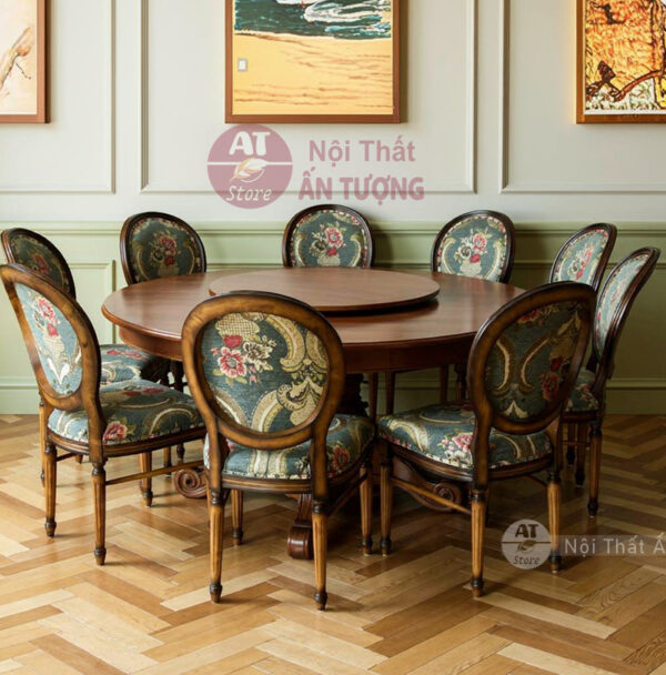 Bộ bàn ghế nhà hàng đẹp sang trọng cao cấp AT2885