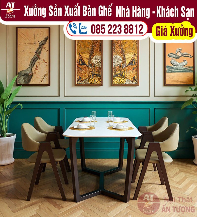 Ghế nhà hàng giá rẻ đẹp AT6597 tại Nội Thất Ấn Tượng