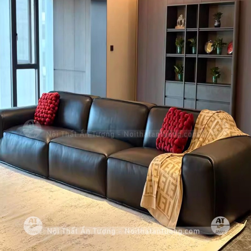 Sofa phòng khách chất liệu khung gỗ ốp nệm cao cấp AT2981